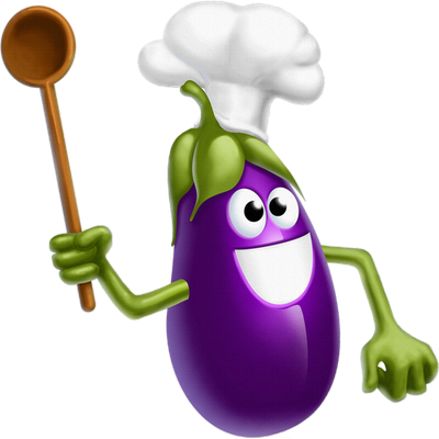 aubergine - légume - alimentation - smiley émoticône émoji cartoon clipart illustration - artémotic