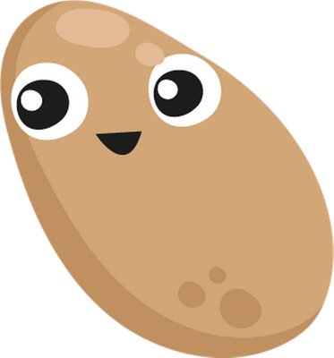 pomme de terre - légume - alimentation - smiley émoticône émoji cartoon clipart illustration - artémotic