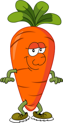 carotte - légume - alimentation - smiley émoticône émoji cartoon clipart illustration - artémotic
