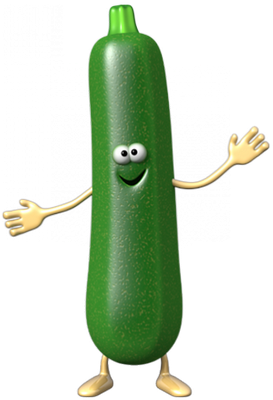 courgette - légume - alimentation - smiley émoticône émoji cartoon clipart illustration - artémotic