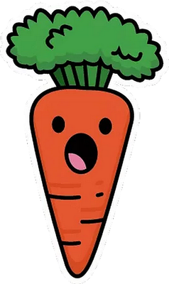carotte - légume - alimentation - smiley émoticône émoji cartoon clipart illustration - artémotic