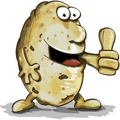 pomme de terre - légume - alimentation - smiley émoticône émoji cartoon clipart illustration - artémotic