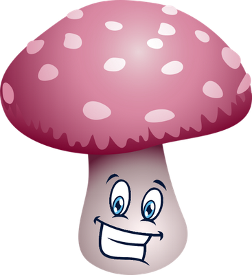 champignon - légume - alimentation - smiley émoticône émoji cartoon clipart illustration - artémotic