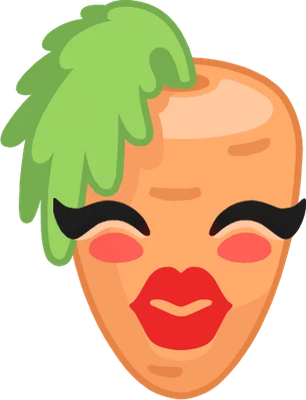 carotte - légume - alimentation - smiley émoticône émoji cartoon clipart illustration - artémotic