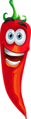 piment - légume - alimentation - smiley émoticône émoji cartoon clipart illustration - artémotic