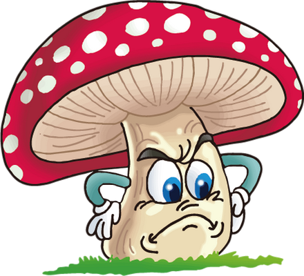 champignon - légume - alimentation - smiley émoticône émoji cartoon clipart illustration - artémotic
