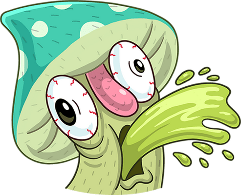 champignon - légume - alimentation - smiley émoticône émoji cartoon clipart illustration - artémotic