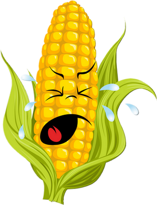 maïs - légume - alimentation - smiley émoticône émoji cartoon clipart illustration - artémotic