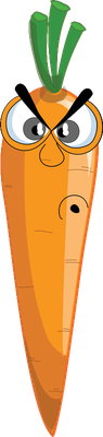 carotte - légume - alimentation - smiley émoticône émoji cartoon clipart illustration - artémotic