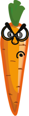 carotte - légume - alimentation - smiley émoticône émoji cartoon clipart illustration - artémotic