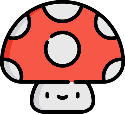 champignon - légume - alimentation - smiley émoticône émoji cartoon clipart illustration - artémotic