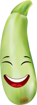courgette - légume - alimentation - smiley émoticône émoji cartoon clipart illustration - artémotic
