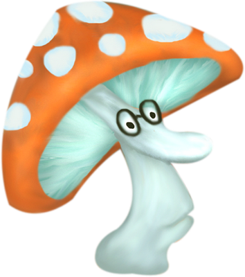 champignon - légume - alimentation - smiley émoticône émoji cartoon clipart illustration - artémotic