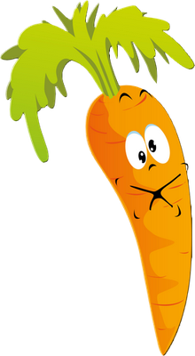 carotte - légume - alimentation - smiley émoticône émoji cartoon clipart illustration - artémotic