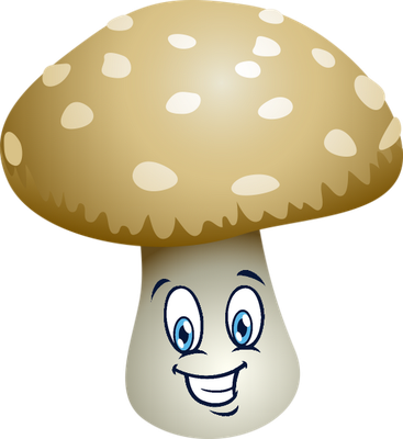 champignon - légume - alimentation - smiley émoticône émoji cartoon clipart illustration - artémotic