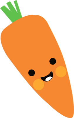 carotte - légume - alimentation - smiley émoticône émoji cartoon clipart illustration - artémotic