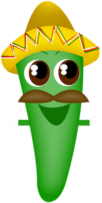 piment - légume - alimentation - smiley émoticône émoji cartoon clipart illustration - artémotic