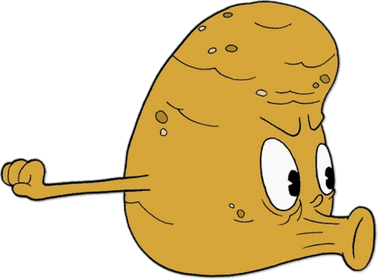 pomme de terre - légume - alimentation - smiley émoticône émoji cartoon clipart illustration - artémotic