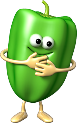 poivron - légume - alimentation - smiley émoticône émoji cartoon clipart illustration - artémotic