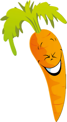 carotte - légume - alimentation - smiley émoticône émoji cartoon clipart illustration - artémotic