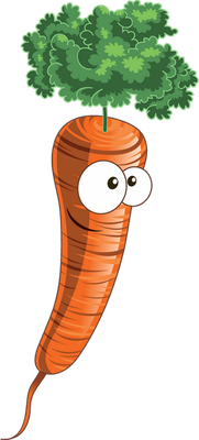 carotte - légume - alimentation - smiley émoticône émoji cartoon clipart illustration - artémotic