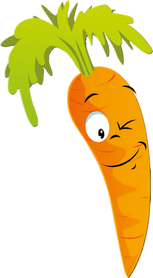 carotte - légume - alimentation - smiley émoticône émoji cartoon clipart illustration - artémotic