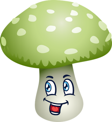 champignon - légume - alimentation - smiley émoticône émoji cartoon clipart illustration - artémotic