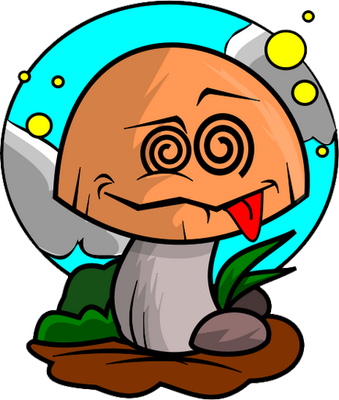 champignon - légume - alimentation - smiley émoticône émoji cartoon clipart illustration - artémotic