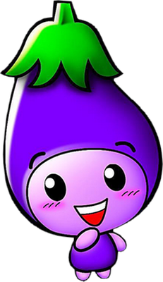 aubergine - légume - alimentation - smiley émoticône émoji cartoon clipart illustration - artémotic