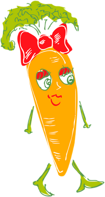 carotte - légume - alimentation - smiley émoticône émoji cartoon clipart illustration - artémotic