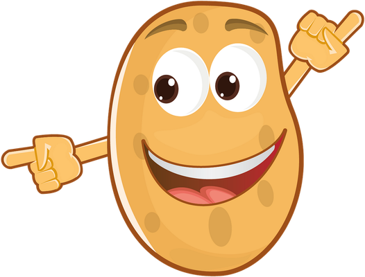 pomme de terre - légume - alimentation - smiley émoticône émoji cartoon clipart illustration - artémotic