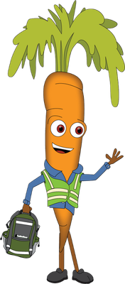 carotte - légume - alimentation - smiley émoticône émoji cartoon clipart illustration - artémotic