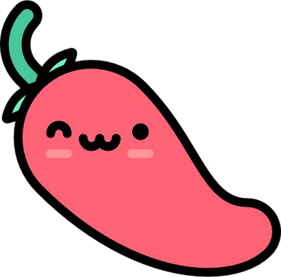 piment - légume - alimentation - smiley émoticône émoji cartoon clipart illustration - artémotic