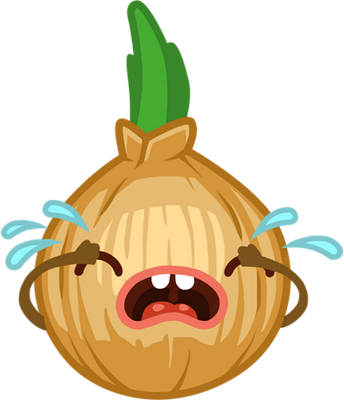 oignon - légume - alimentation - smiley émoticône émoji cartoon clipart illustration - artémotic