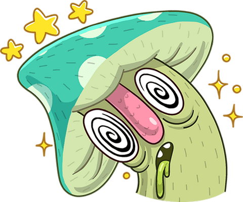 champignon - légume - alimentation - smiley émoticône émoji cartoon clipart illustration - artémotic