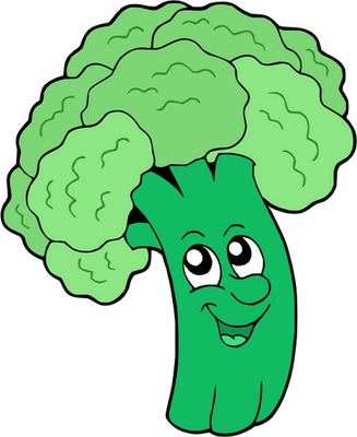 brocoli - légume - alimentation - smiley émoticône émoji cartoon clipart illustration - artémotic