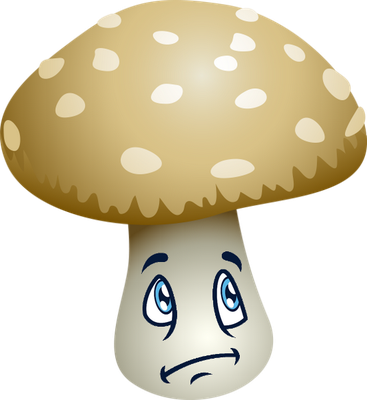 champignon - légume - alimentation - smiley émoticône émoji cartoon clipart illustration - artémotic