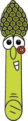 asperge - légume - alimentation - smiley émoticône émoji cartoon clipart illustration - artémotic