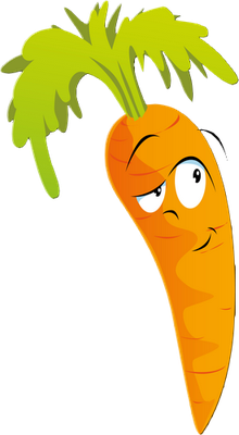 carotte - légume - alimentation - smiley émoticône émoji cartoon clipart illustration - artémotic