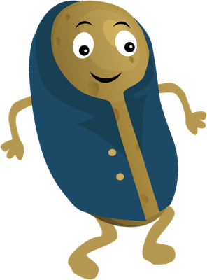 pomme de terre - légume - alimentation - smiley émoticône émoji cartoon clipart illustration - artémotic