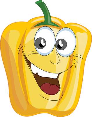 poivron - légume - alimentation - smiley émoticône émoji cartoon clipart illustration - artémotic