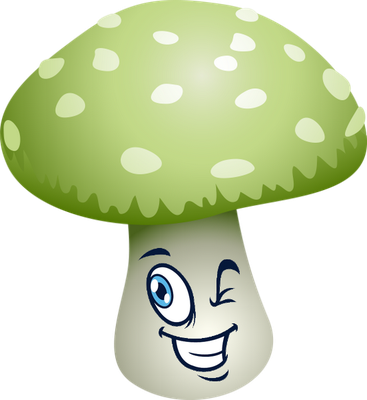 champignon - légume - alimentation - smiley émoticône émoji cartoon clipart illustration - artémotic