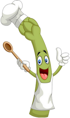 asperge - légume - alimentation - smiley émoticône émoji cartoon clipart illustration - artémotic
