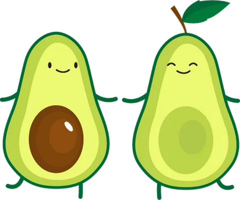 avocat - légume - alimentation - smiley émoticône émoji cartoon clipart illustration - artémotic