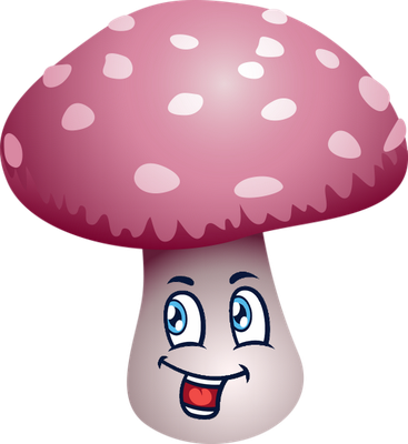 champignon - légume - alimentation - smiley émoticône émoji cartoon clipart illustration - artémotic