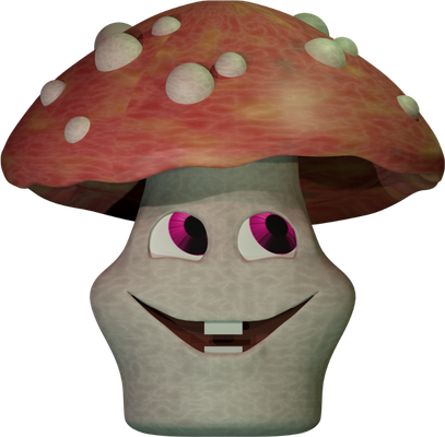 champignon - légume - alimentation - smiley émoticône émoji cartoon clipart illustration - artémotic