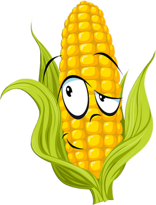maïs - légume - alimentation - smiley émoticône émoji cartoon clipart illustration - artémotic