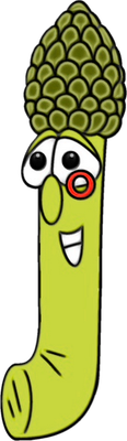 asperge - légume - alimentation - smiley émoticône émoji cartoon clipart illustration - artémotic