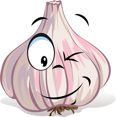 ail - légume - alimentation - smiley émoticône émoji cartoon clipart illustration - artémotic
