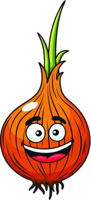 oignon - légume - alimentation - smiley émoticône émoji cartoon clipart illustration - artémotic